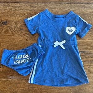 Blue Baby University of Kentucky Wildcats Dress and Diaper Cover Set